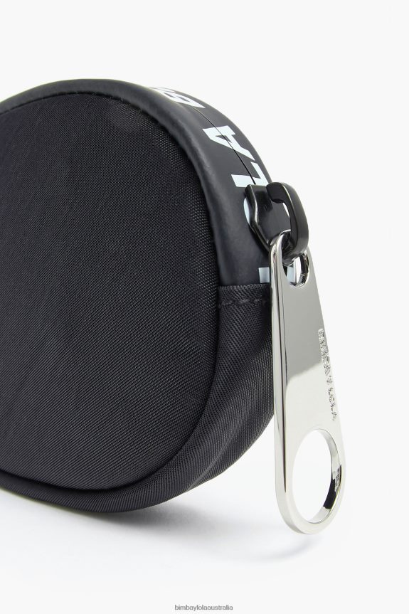 Accessories 4062VZ1014 Black Bimba Y Lola Nylon Oval Coin Purse