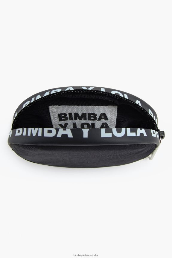 Accessories 4062VZ1014 Black Bimba Y Lola Nylon Oval Coin Purse