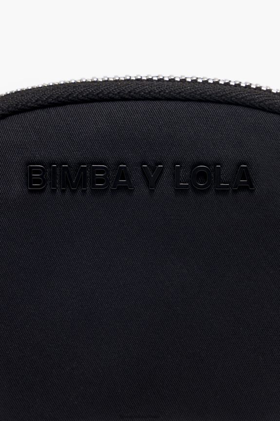 Accessories 4062VZ1016 Black Bimba Y Lola Nylon Oval Coin Purse