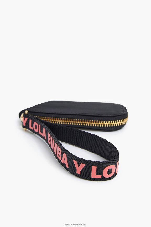 Accessories 4062VZ1020 Black Bimba Y Lola Nylon Curved Coin Purse