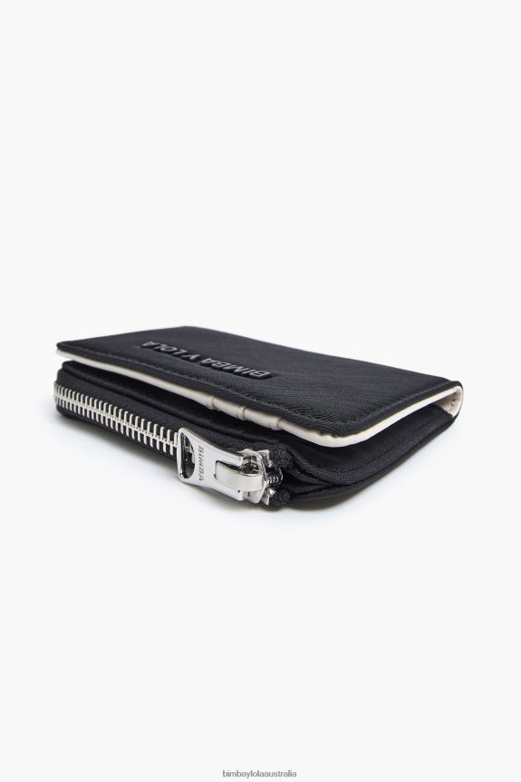 Accessories 4062VZ1021 Black Bimba Y Lola Nylon Rectangular Coin Purse