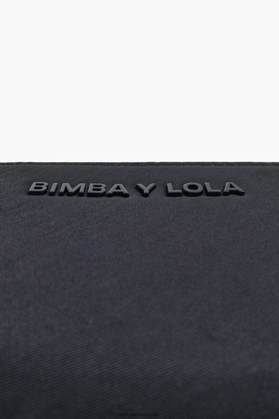 Accessories 4062VZ1021 Black Bimba Y Lola Nylon Rectangular Coin Purse