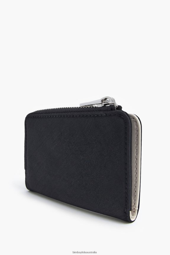 Accessories 4062VZ1021 Black Bimba Y Lola Nylon Rectangular Coin Purse