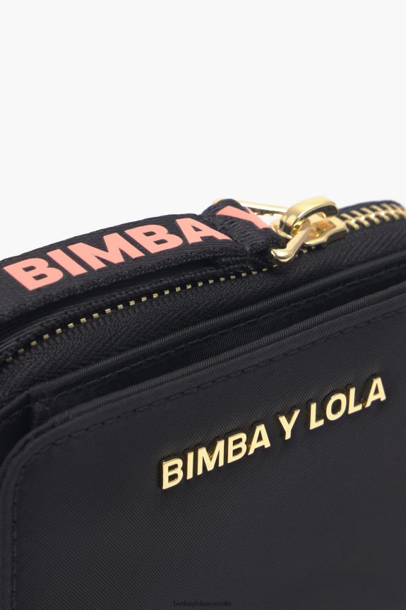 Accessories 4062VZ1022 Black Bimba Y Lola Nylon Rectangular Purse