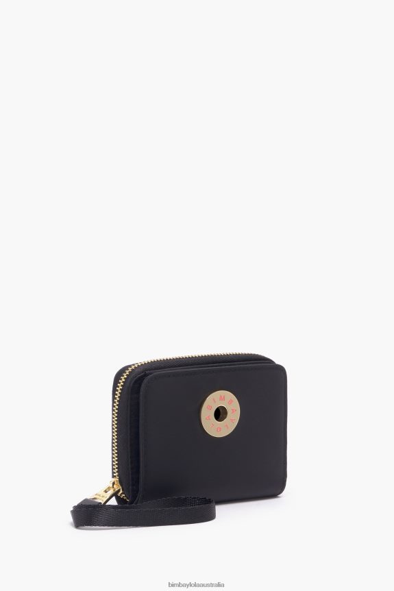 Accessories 4062VZ1029 Black Bimba Y Lola Nylon Flap Purse