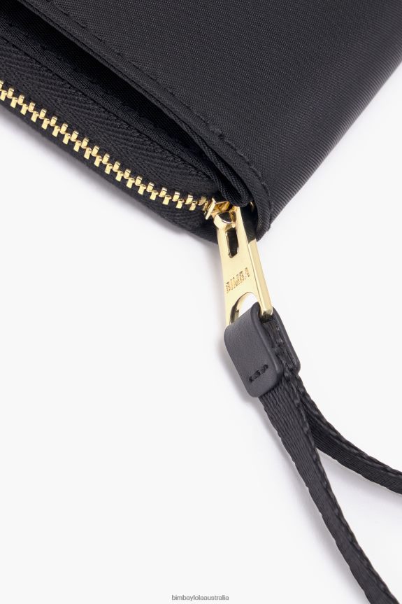 Accessories 4062VZ1029 Black Bimba Y Lola Nylon Flap Purse