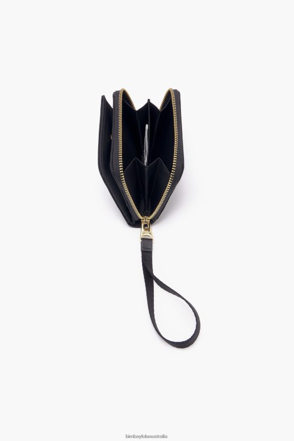 Accessories 4062VZ1029 Black Bimba Y Lola Nylon Flap Purse