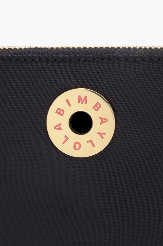 Accessories 4062VZ1031 Black Bimba Y Lola Nylon Curved Coin Purse