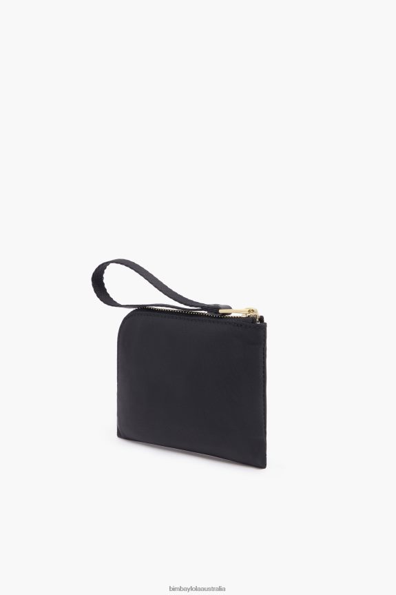 Accessories 4062VZ1031 Black Bimba Y Lola Nylon Curved Coin Purse