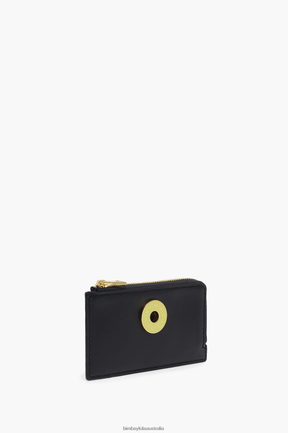 Accessories 4062VZ1033 Black Bimba Y Lola Leather Rectangular Coin Purse