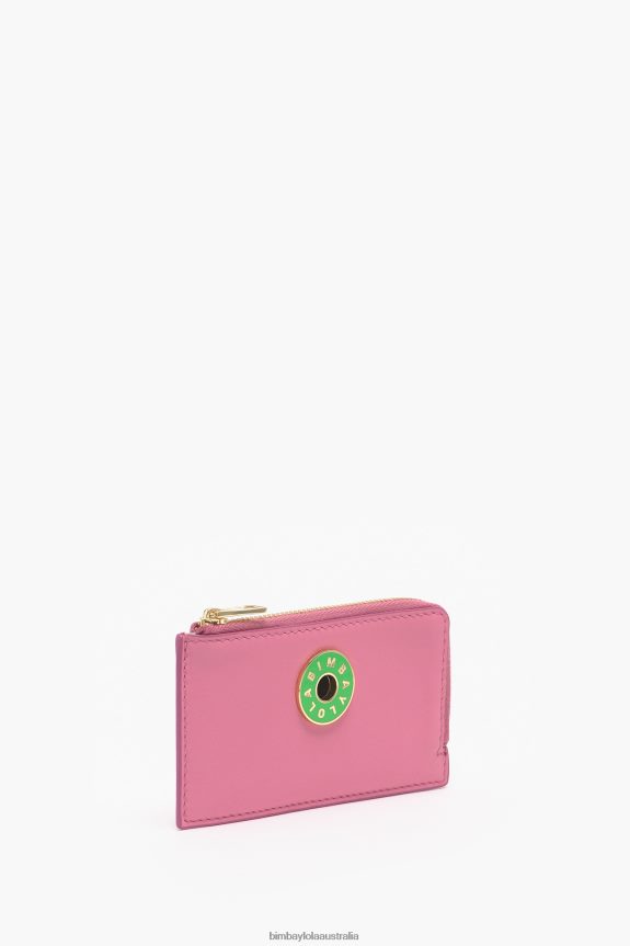 Accessories 4062VZ1034 Pink Bimba Y Lola Leather Rectangular Coin Purse