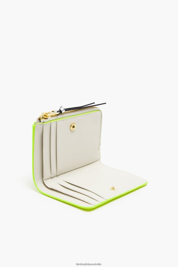 Accessories 4062VZ1035 Neon Yellow Bimba Y Lola Leather Purse