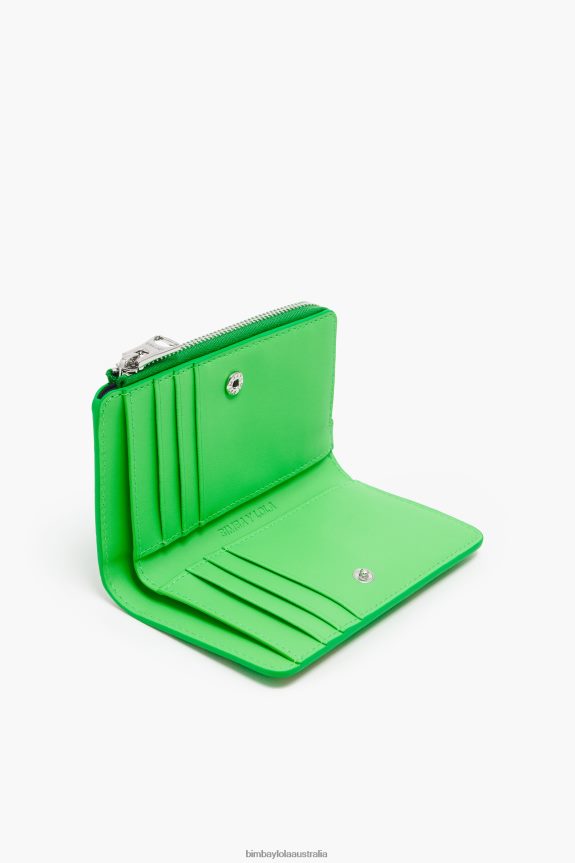Accessories 4062VZ1037 Green Bimba Y Lola Rectangular Crocodile Print Purse