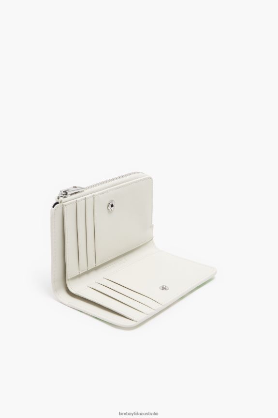 Accessories 4062VZ1039 White Bimba Y Lola Rectangular Crocodile Print Purse