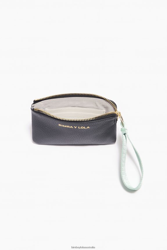 Accessories 4062VZ1047 Black Bimba Y Lola Leather Rectangular Coin Purse