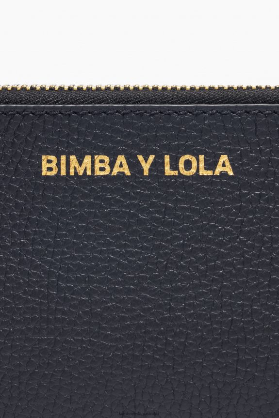 Accessories 4062VZ1047 Black Bimba Y Lola Leather Rectangular Coin Purse