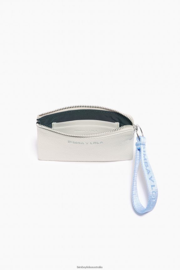 Accessories 4062VZ1048 White Bimba Y Lola Leather Curved Coin Purse
