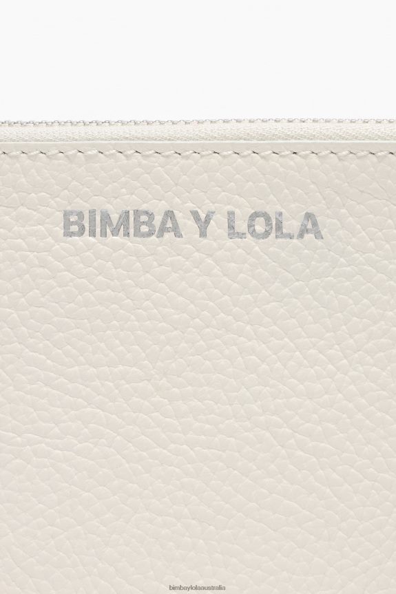 Accessories 4062VZ1048 White Bimba Y Lola Leather Curved Coin Purse