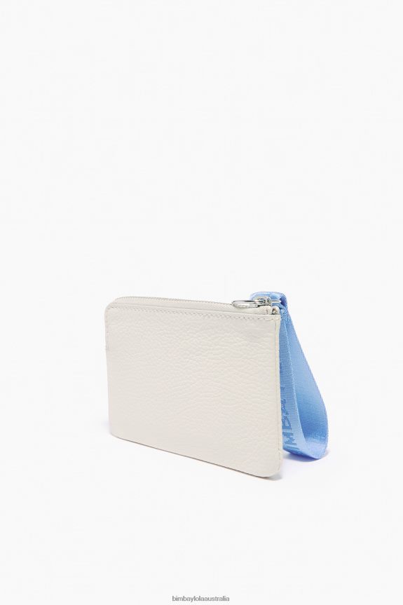 Accessories 4062VZ1048 White Bimba Y Lola Leather Curved Coin Purse