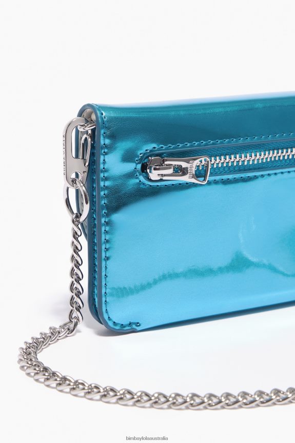 Accessories 4062VZ1049 Blue Bimba Y Lola Patent Purse