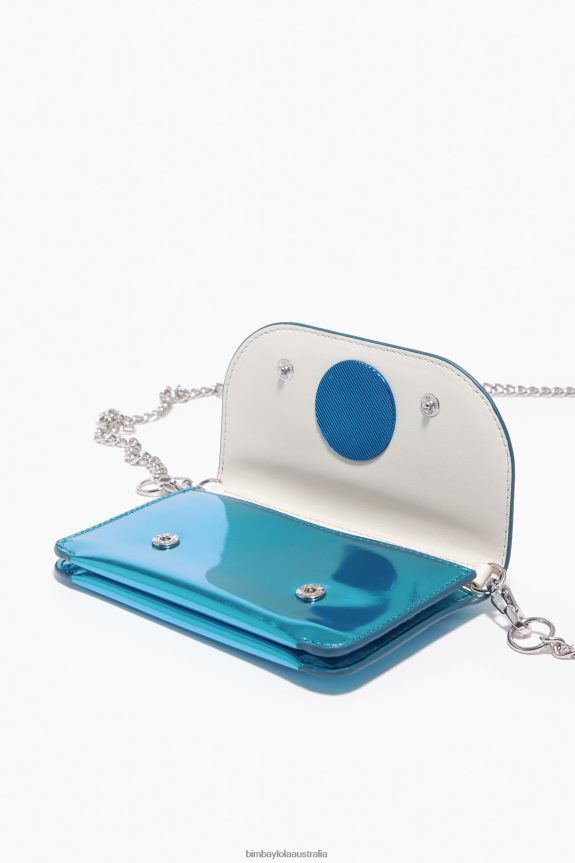 Accessories 4062VZ1049 Blue Bimba Y Lola Patent Purse