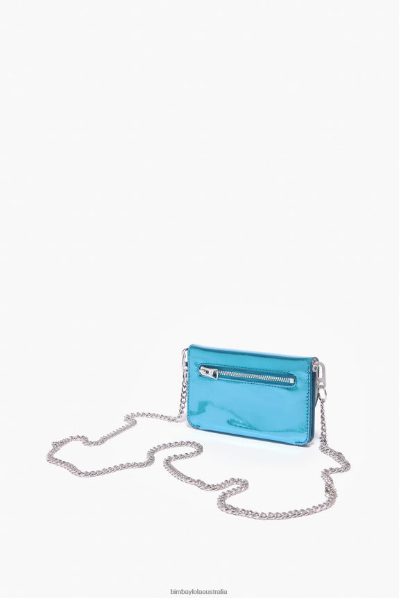 Accessories 4062VZ1049 Blue Bimba Y Lola Patent Purse