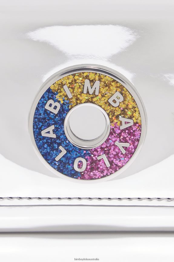 Accessories 4062VZ1050 Silver Bimba Y Lola Patent Purse