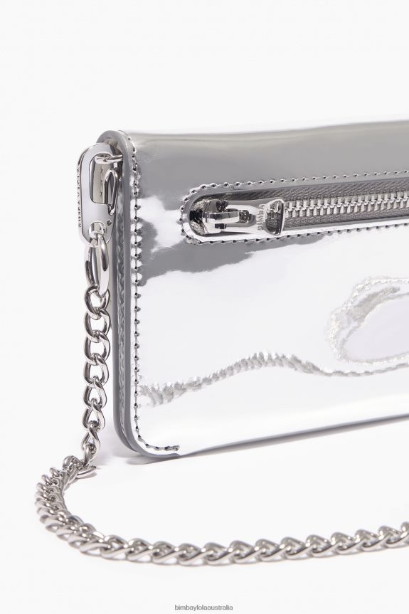 Accessories 4062VZ1050 Silver Bimba Y Lola Patent Purse