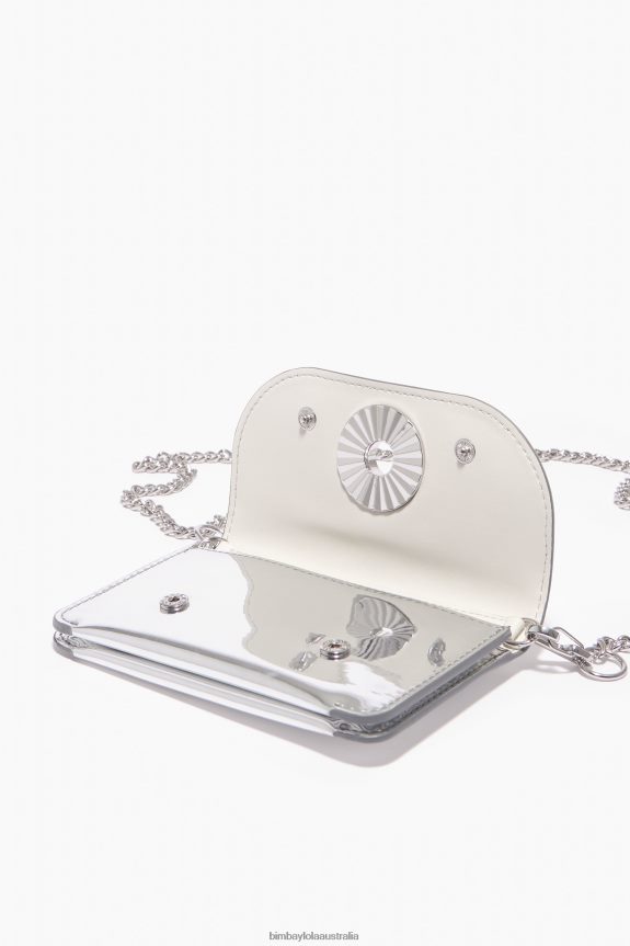 Accessories 4062VZ1050 Silver Bimba Y Lola Patent Purse