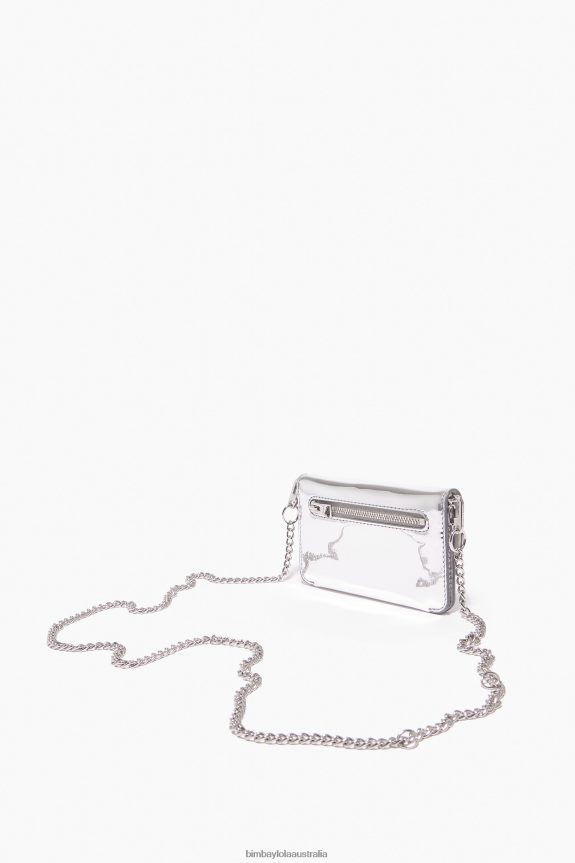 Accessories 4062VZ1050 Silver Bimba Y Lola Patent Purse