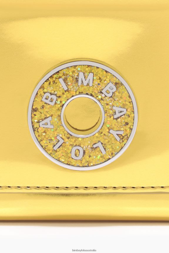 Accessories 4062VZ1051 Yellow Bimba Y Lola Patent Purse
