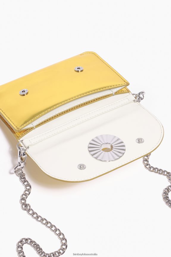 Accessories 4062VZ1051 Yellow Bimba Y Lola Patent Purse