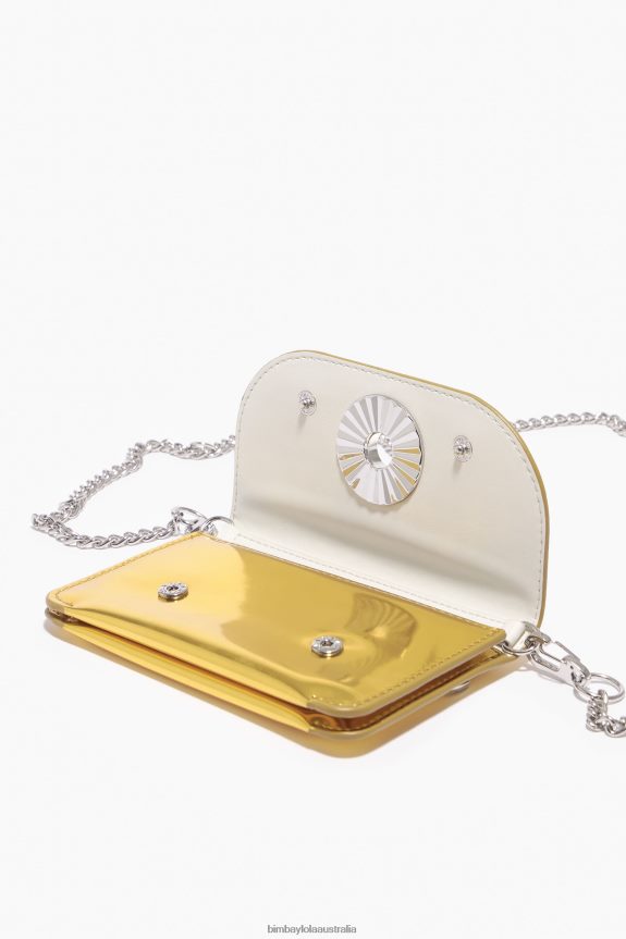 Accessories 4062VZ1051 Yellow Bimba Y Lola Patent Purse