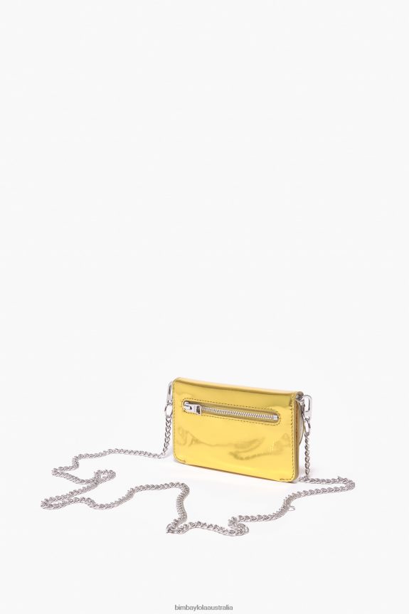 Accessories 4062VZ1051 Yellow Bimba Y Lola Patent Purse