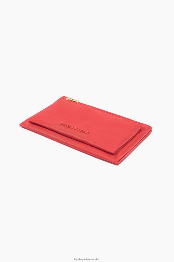 Accessories 4062VZ1054 Red Bimba Y Lola Nylon Double Purse
