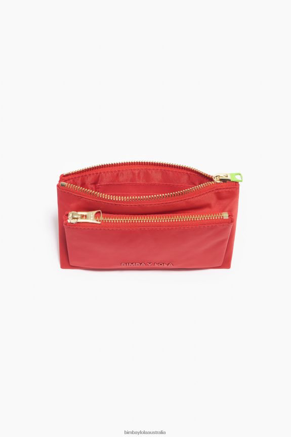 Accessories 4062VZ1054 Red Bimba Y Lola Nylon Double Purse