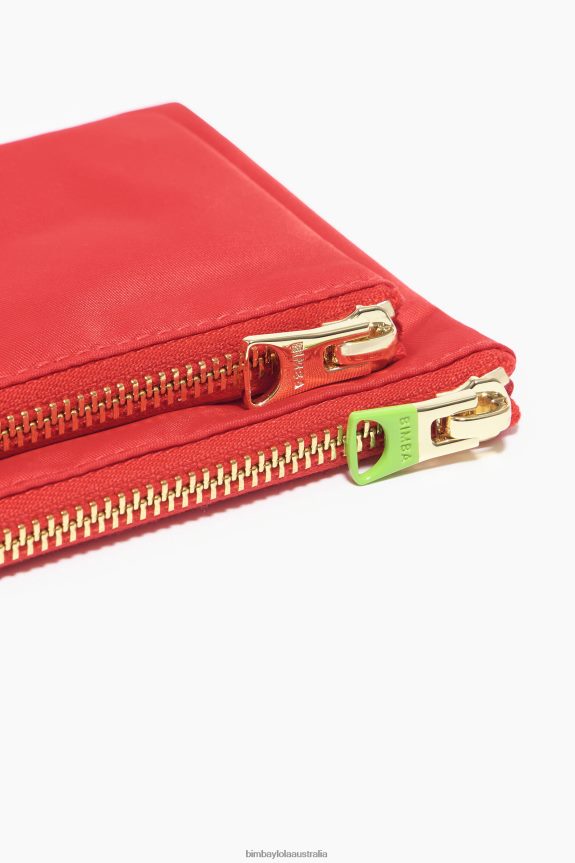 Accessories 4062VZ1054 Red Bimba Y Lola Nylon Double Purse