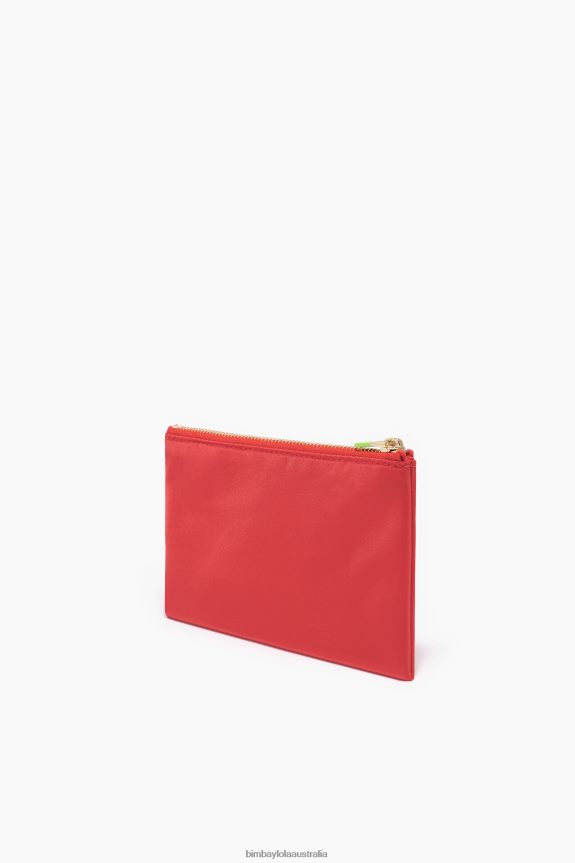 Accessories 4062VZ1054 Red Bimba Y Lola Nylon Double Purse