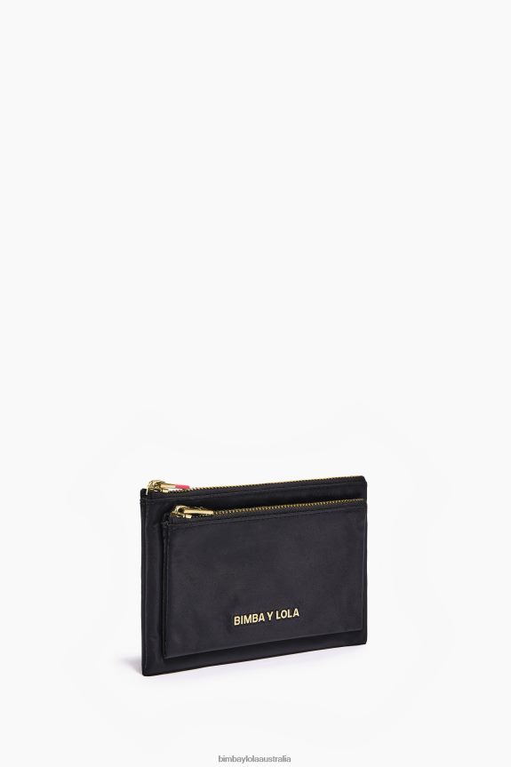 Accessories 4062VZ1055 Black Bimba Y Lola Nylon Double Purse