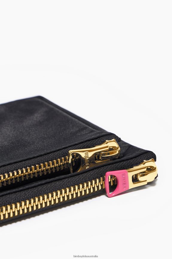 Accessories 4062VZ1055 Black Bimba Y Lola Nylon Double Purse