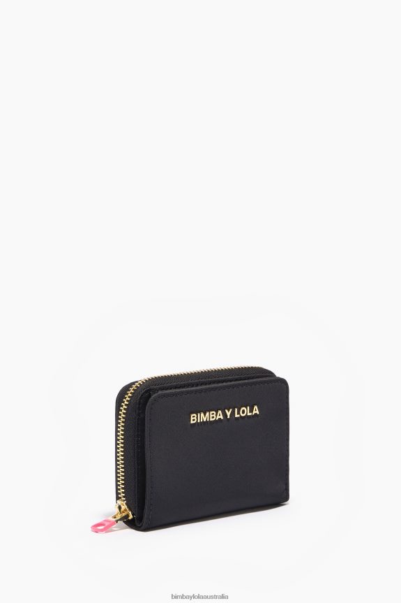 Accessories 4062VZ1058 Black Bimba Y Lola Nylon Flap Purse