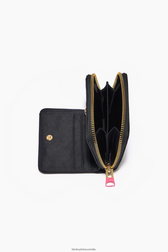 Accessories 4062VZ1058 Black Bimba Y Lola Nylon Flap Purse