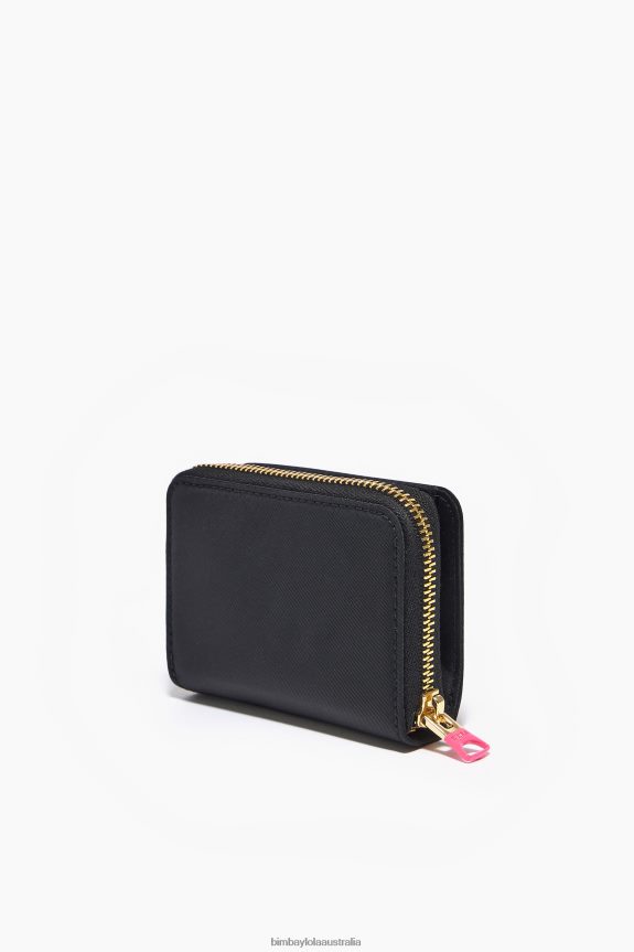 Accessories 4062VZ1058 Black Bimba Y Lola Nylon Flap Purse