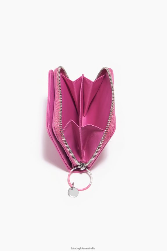 Accessories 4062VZ1059 Pink Bimba Y Lola Nylon Flap Purse