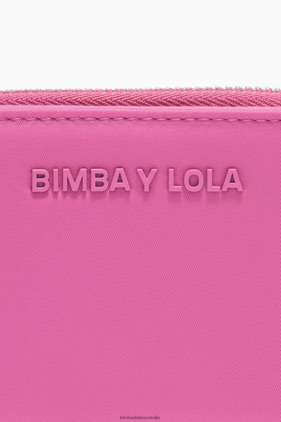 Accessories 4062VZ1059 Pink Bimba Y Lola Nylon Flap Purse