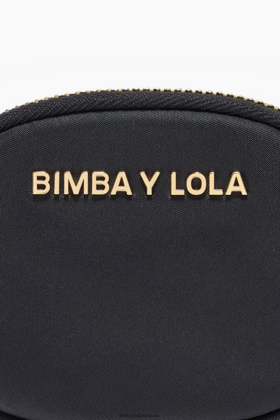 Accessories 4062VZ1061 Black Bimba Y Lola Nylon Oval Coin Purse