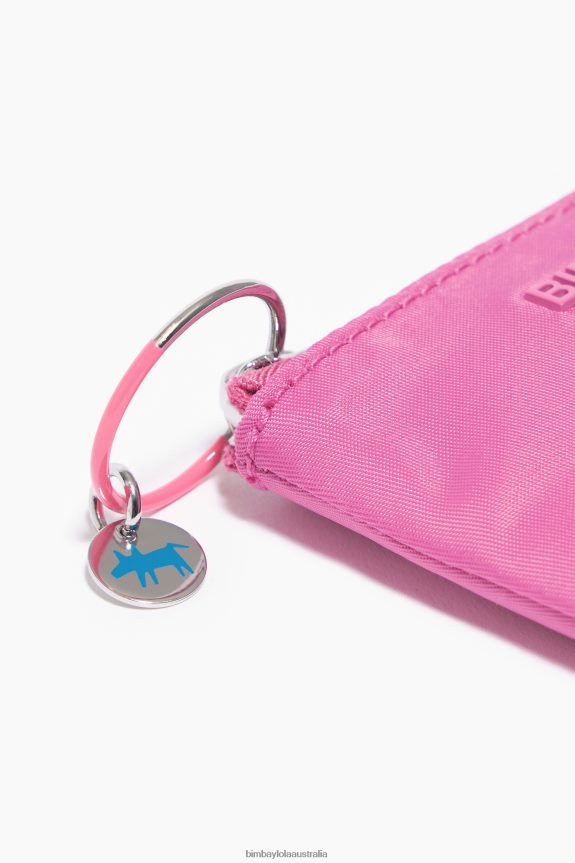 Accessories 4062VZ1063 Pink Bimba Y Lola Nylon Curved Coin Purse