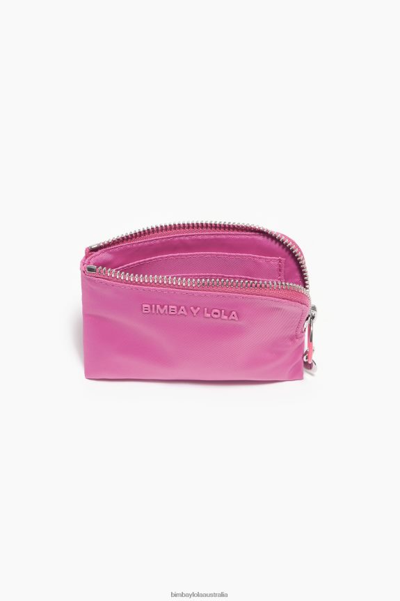 Accessories 4062VZ1063 Pink Bimba Y Lola Nylon Curved Coin Purse
