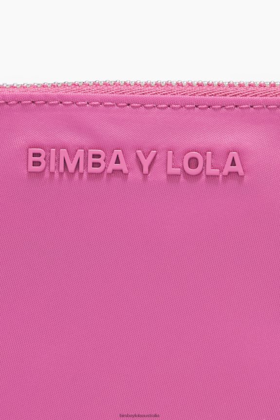 Accessories 4062VZ1063 Pink Bimba Y Lola Nylon Curved Coin Purse