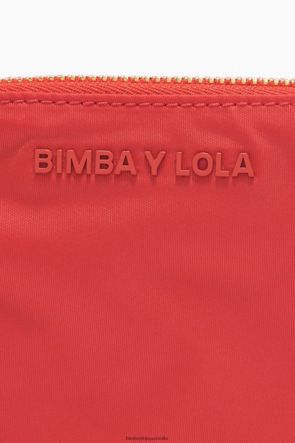 Accessories 4062VZ1064 Red Bimba Y Lola Nylon Curved Coin Purse